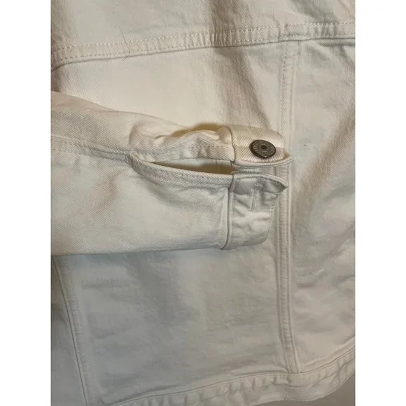 Abercrombie & Fitch White Denim Jacket - Picture 4 of 8